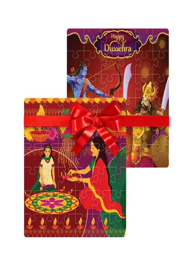Mittimate Jigsaw Puzzle Combo Set of 2 - Diwali & Dussehra Festival I 36 Pieces Cardboard Puzzle Game for Kids Age 4 to 6 Year I Birthday Gift for Children - Image 1